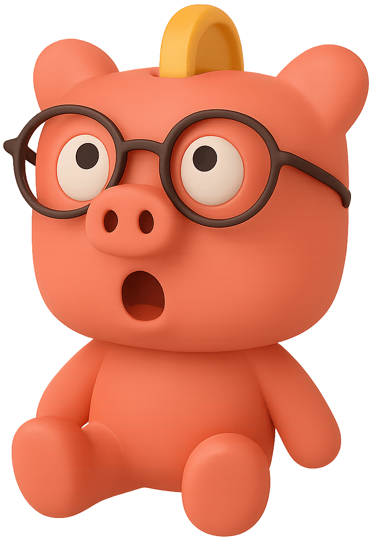 Pixelated Piggy Bank